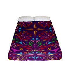 Kaleidoscope  Fitted Sheet (full/ Double Size) by Sobalvarro