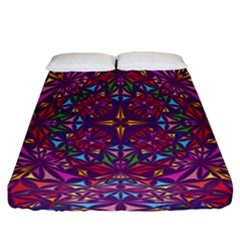 Kaleidoscope  Fitted Sheet (california King Size) by Sobalvarro