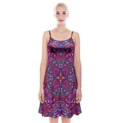 Kaleidoscope  Spaghetti Strap Velvet Dress by Sobalvarro