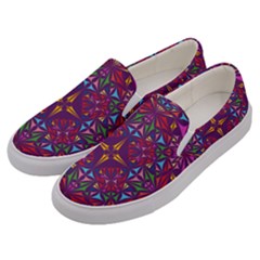 Kaleidoscope  Men s Canvas Slip Ons by Sobalvarro