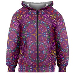 Kaleidoscope  Kids  Zipper Hoodie Without Drawstring by Sobalvarro