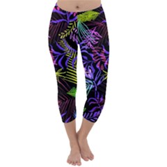 Leaves  Capri Winter Leggings 