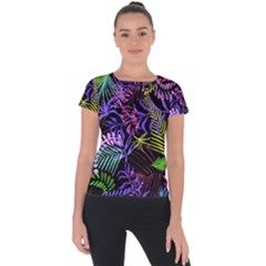 Leaves  Short Sleeve Sports Top  by Sobalvarro