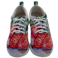 Strawberry Watercolor Figure Mens Athletic Shoes