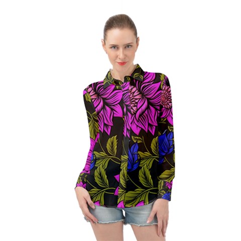 Botany  Long Sleeve Chiffon Shirt by Sobalvarro