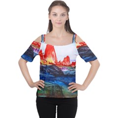 Fitzroy Argentina Chile Patagonia Cutout Shoulder Tee