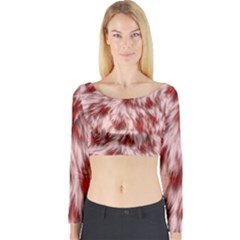 Abstract  Long Sleeve Crop Top by Sobalvarro