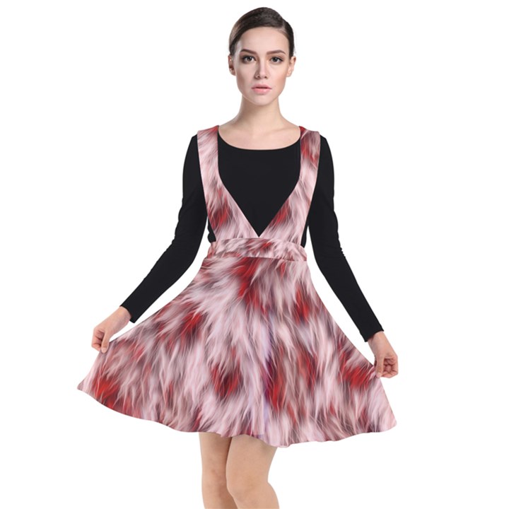 Abstract  Plunge Pinafore Dress