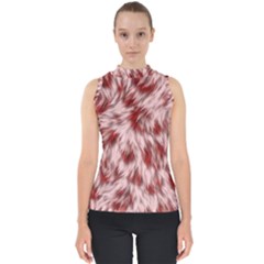 Abstract  Mock Neck Shell Top by Sobalvarro