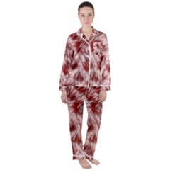 Abstract  Satin Long Sleeve Pyjamas Set by Sobalvarro