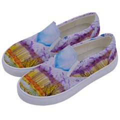 Mendoza Argentina Field Nature Kids  Canvas Slip Ons by Wegoenart