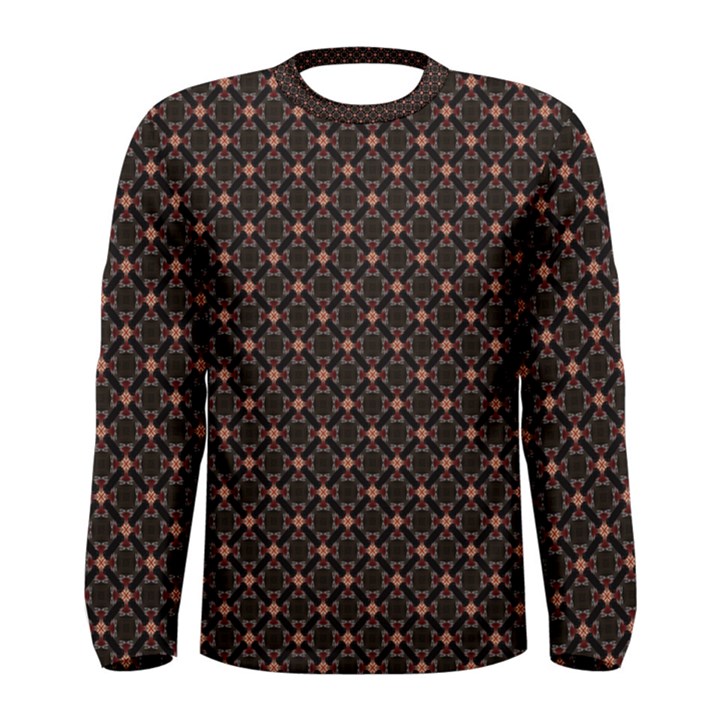 Pattern Texture Drawing Wall Men s Long Sleeve Tee