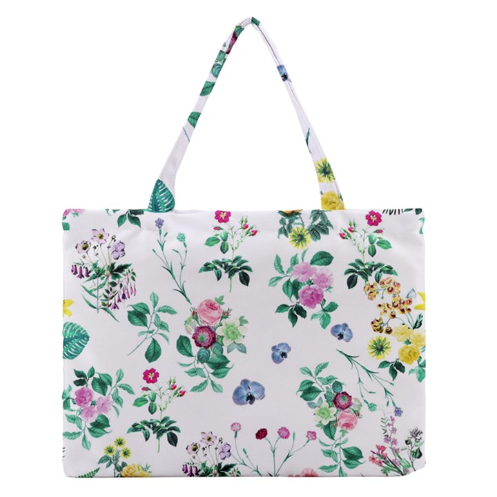 Leaves Zipper Medium Tote Bag