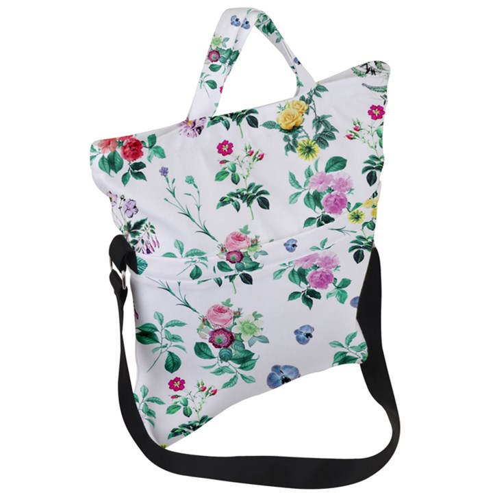 Leaves Fold Over Handle Tote Bag