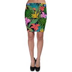 Tropical Greens Bodycon Skirt by Sobalvarro