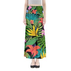 Tropical Greens Full Length Maxi Skirt by Sobalvarro