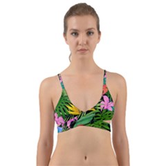 Tropical Greens Wrap Around Bikini Top by Sobalvarro