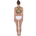 Tropical Greens Cross Back Hipster Bikini Top  View2