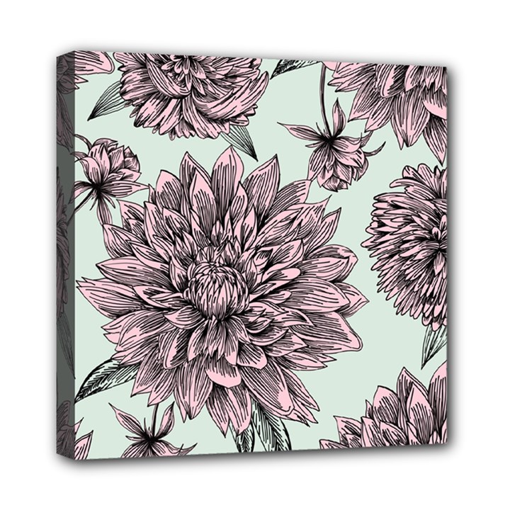 Flowers Mini Canvas 8  x 8  (Stretched)