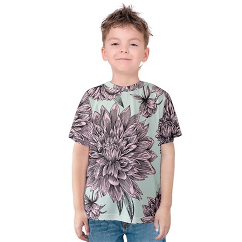 Flowers Kids  Cotton Tee by Sobalvarro