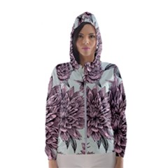 Flowers Women s Hooded Windbreaker by Sobalvarro