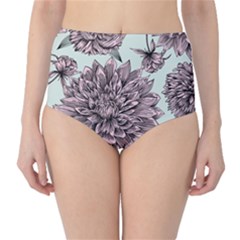 Flowers Classic High-waist Bikini Bottoms by Sobalvarro