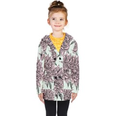 Flowers Kids  Double Breasted Button Coat by Sobalvarro