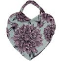 Flowers Giant Heart Shaped Tote View2