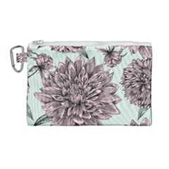 Flowers Canvas Cosmetic Bag (large) by Sobalvarro