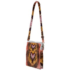 Awesome Heart On A Pentagram With Skulls Multi Function Travel Bag by FantasyWorld7