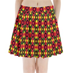 Abstract 44 Pleated Mini Skirt by ArtworkByPatrick