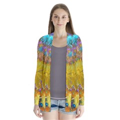 Apo Flower Power  Drape Collar Cardigan by WolfepawFractals