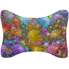 Apo Flower Power  Seat Head Rest Cushion by WolfepawFractals