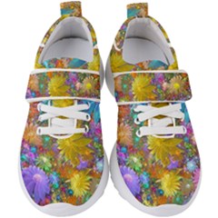 Apo Flower Power  Kids  Velcro Strap Shoes by WolfepawFractals