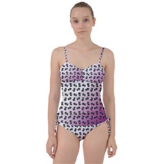 Magenta Gradient Flower Sweetheart Tankini Set by snowwhitegirl