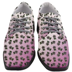 Magenta Gradient Flower Women Heeled Oxford Shoes by snowwhitegirl