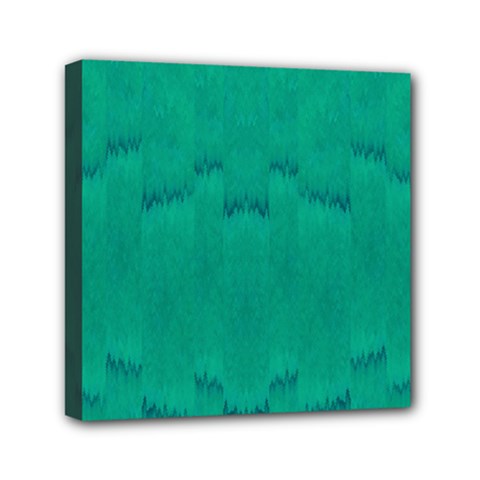 Love To One Color To Love Green Mini Canvas 6  X 6  (stretched) by pepitasart