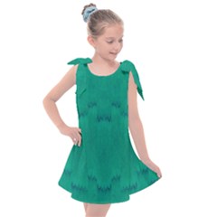 Love To One Color To Love Green Kids  Tie Up Tunic Dress by pepitasart