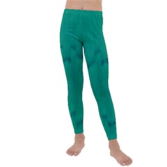 Love To One Color To Love Green Kids  Lightweight Velour Leggings by pepitasart