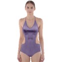 Love To One Color To Love Purple Cut-Out One Piece Swimsuit View1