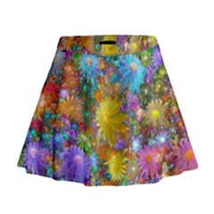 Apo Flower Power Mini Flare Skirt