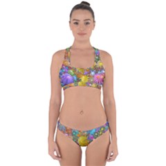 Apo Flower Power Cross Back Hipster Bikini Set