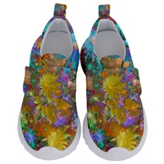 Apo Flower Power Kids  Velcro No Lace Shoes by WolfepawFractals