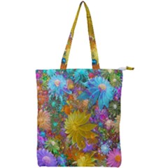 Apo Flower Power Double Zip Up Tote Bag by WolfepawFractals