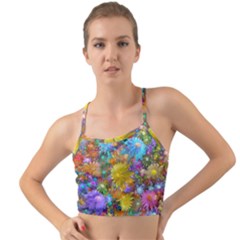 Apo Flower Power Mini Tank Bikini Top by WolfepawFractals