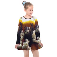 Tulips 1 2 Kids  Long Sleeve Dress by bestdesignintheworld