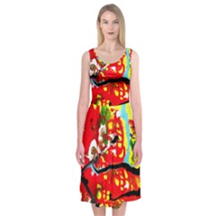 Hot 1 1 Midi Sleeveless Dress