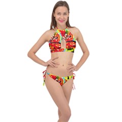 Hot 1 1 Cross Front Halter Bikini Set by bestdesignintheworld