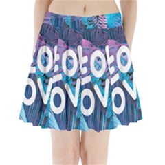 Neon Love Back Neon Love Front Pleated Mini Skirt by Lovemore