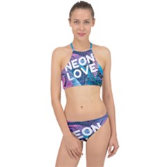 Neon Love Back Neon Love Front Racer Front Bikini Set by Lovemore